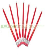 600 HB Wooden Pencils Rubber Eraser Tipped Standard Size