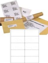 A4 Adhesive Address Printer Labels 10x Plain White Labels Per Sheet - 100 Sheets