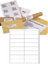 A4 Adhesive Address Printer Labels 16x Plain White Labels Per Sheet - 20 Sheets