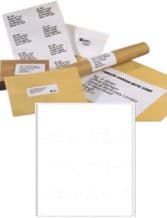 A4 Adhesive Address Printer Labels 1x Plain White Label Per Sheet - 50 Sheets