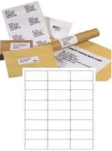 A4 Adhesive Address Printer Labels 24x Plain White Labels Per Sheet - 10 Sheets