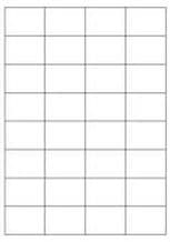 A4 Adhesive Address Printer Labels 32x Plain White Labels Per Sheet - 10 Sheets