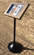BATTERY OPERATED FREE STANDING ILLUMINATED MENU CASE