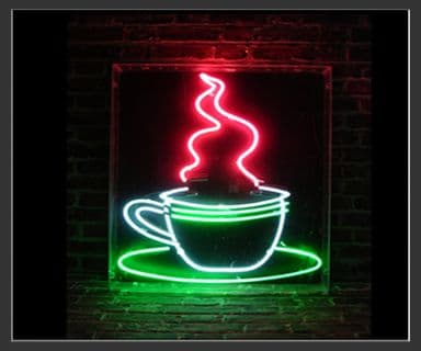 Coffee Cup Neon Sign
