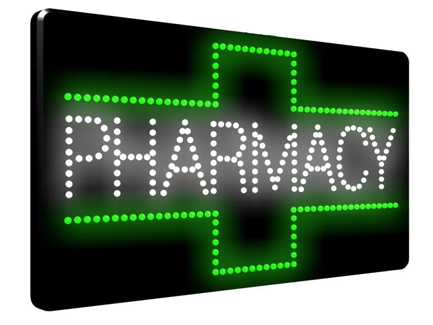 Green Cross Pharmacy LED Sign LDX20