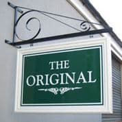 Large Original Iron Bracket Sign