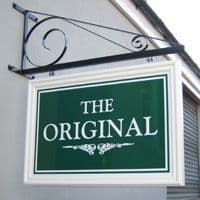Large Original Iron Bracket Sign