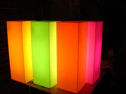 Lit Perspex Plinths