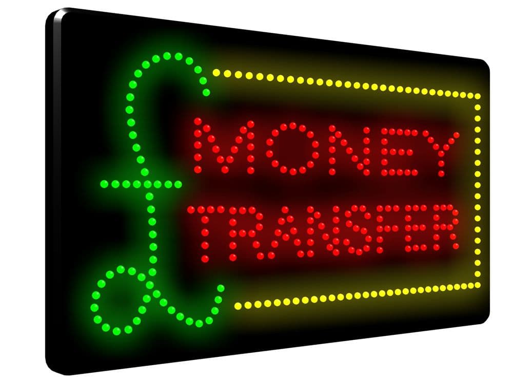MONEY TRANSFER LED SIGN LED4