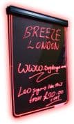 Neon Writer Notice and Menu Board