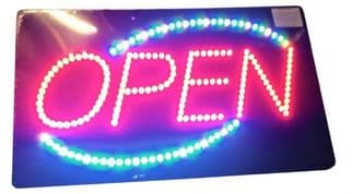 Open LED - Multi Coloured Border.