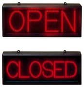 Static Red LED Sign Open/closed (LED22)