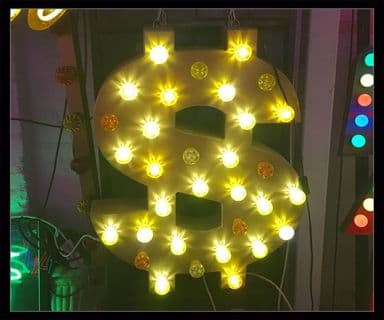 $ Bulb Sign 2