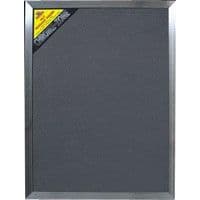 Chrome Zone Large Pinboard Grey - 60 x 80cm