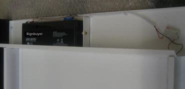 12v Battery for Battery operated menu cases