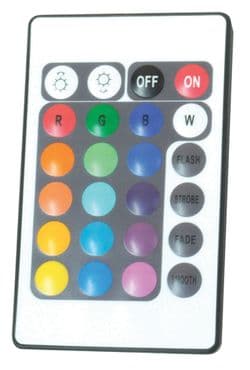 20W Colour Changing LED Flood Light with Wireless controller. Black or white finish.