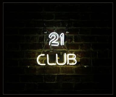 21 Club Neon Sign
