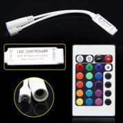24 keys IR remote touch Controller for LED RGB Stripe with 12V mini controller