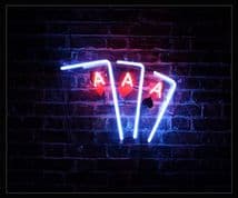 3 Aces Neon Sign