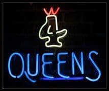 4 QUEENS Neon Sign