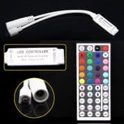 44 keys IR remote touch Controller for LED RGB Stripe with 12V mini controller