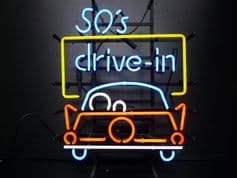 50s Drive-in neon sign