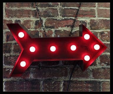 Arrow Bulb Sign