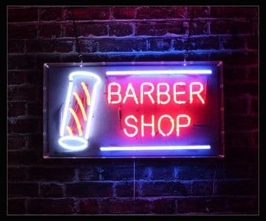 Barber Shop Neon Sign 2