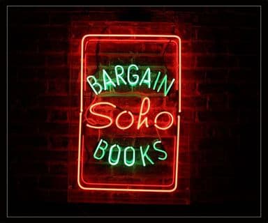 Bargain Soho Books Neon Sign