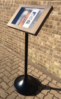 Battery Operated 18 hour Free Standing Illuminated Menu Case