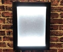 Blackened Steel Menu Case with pin board - A3