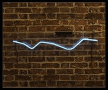 BLUE SQIGGLE Neon Sign