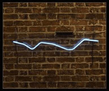 BLUE SQIGGLE Neon Sign