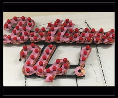 Bottoms Up! Bulb Sign