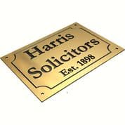 Brass Plaque