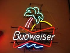 Budweiser Palm Neon Sign