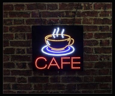 Cafe LED Sign