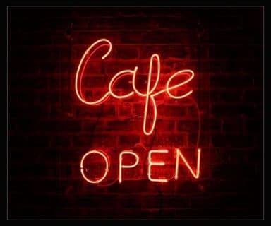 Cafe Open Neon Sign