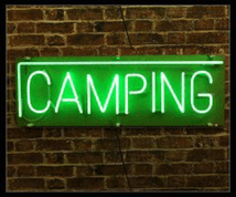 Camping Neon Sign