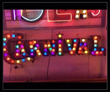 Carnival Bulb Sign