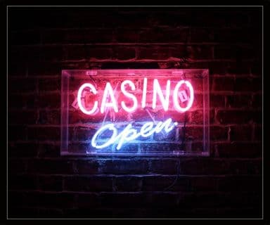 CASINO OPEN Neon Sign