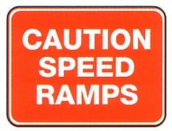 Caution Speed Ramps