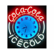 Coca Cola Clock Neon Sign