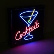 Cocktail Glass Neon Sign