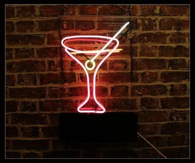 Cocktail Glass Neon Sign