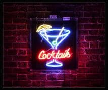 Cocktails 2 Neon Sign