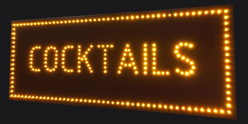 COCKTAILS LED SIGN 2