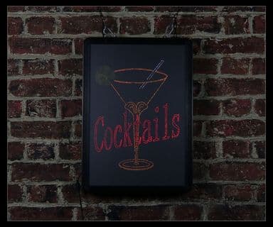 Cocktails LED Sign