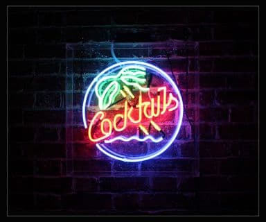 Cocktails Neon Sign