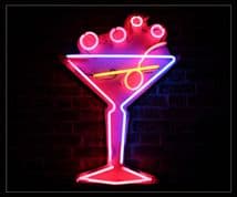 Coctail Glass Neon Sign